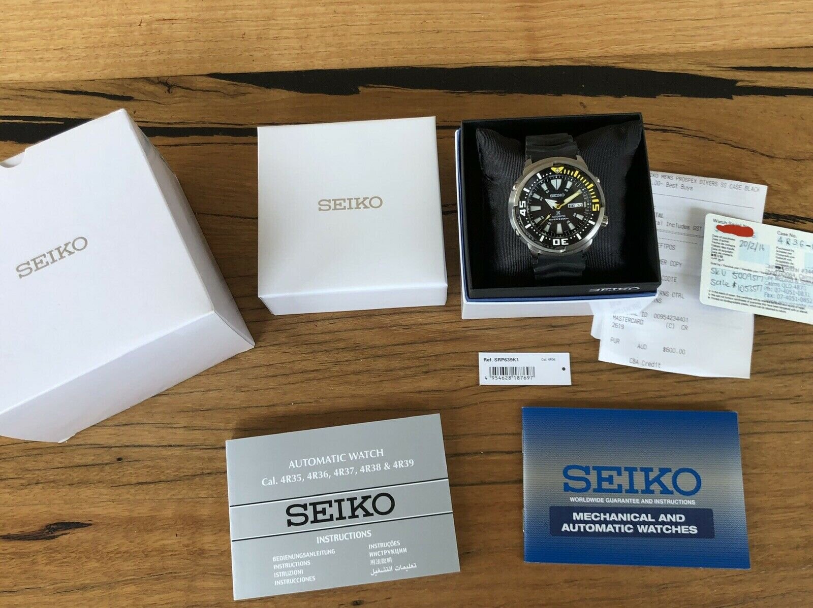 Seiko Yellow Fin Baby Tuna SRP639K1 Watch Vault Australia