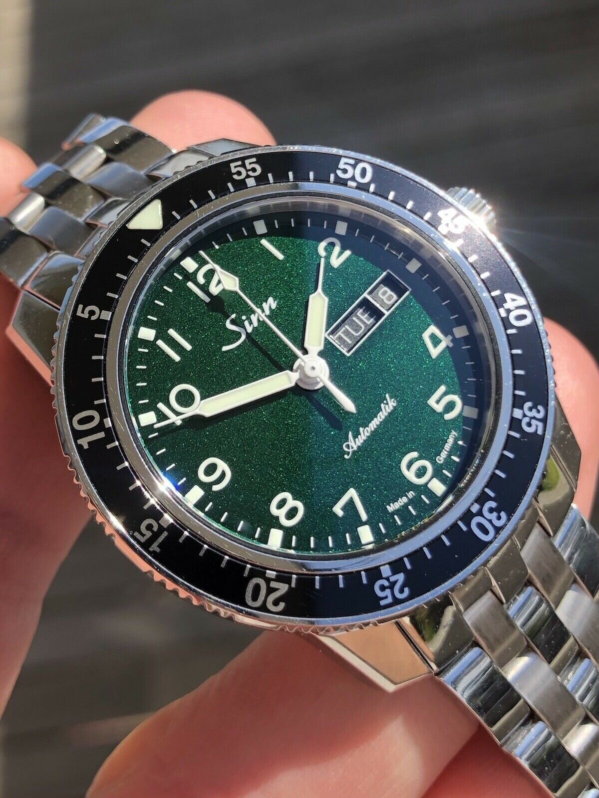 Sinn 104 Sa A G Pilot Watch Limited Edition with Green Dial - 2019