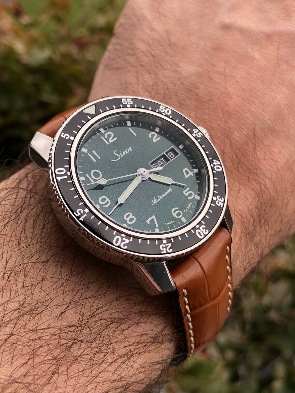 Sinn 104 Sa A G Pilot Watch Limited Edition with Green Dial 2019