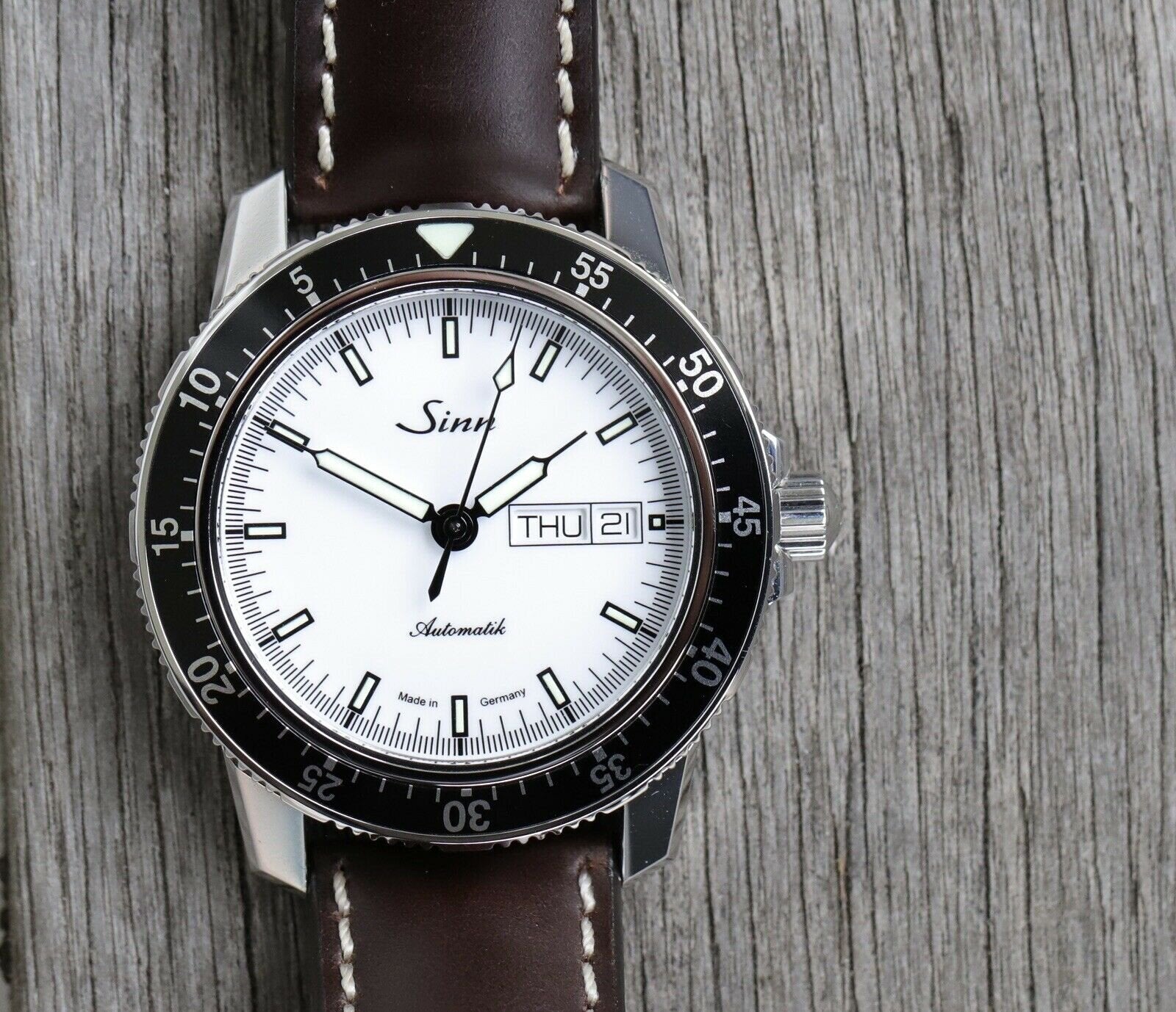 Sinn 104 St Sa I W Pilot Watch with White Dial - 2020