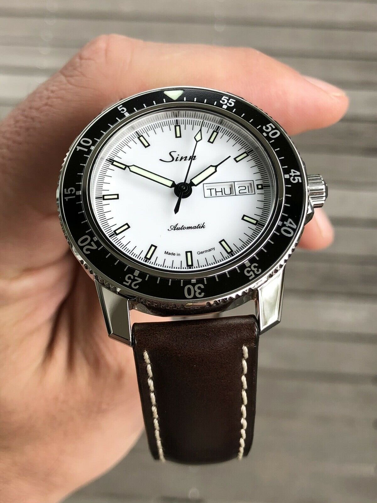 Sinn 104 St Sa I W Pilot Watch with White Dial - 2020