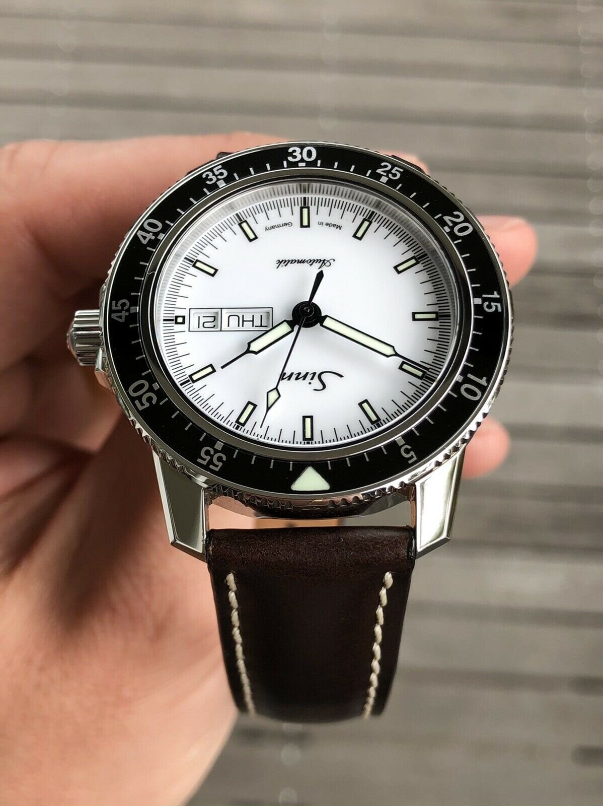 Sinn 104 St Sa I W Pilot Watch with White Dial - 2020