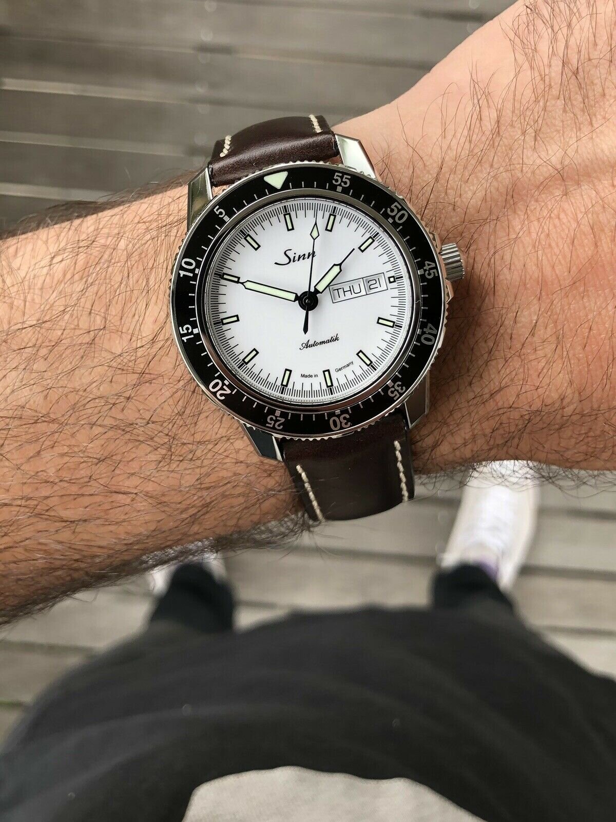 Sinn 104 St Sa I W Pilot Watch with White Dial - 2020