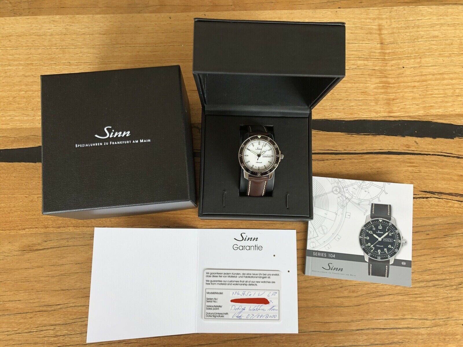 Sinn 104 St Sa I W Pilot Watch with White Dial - 2020