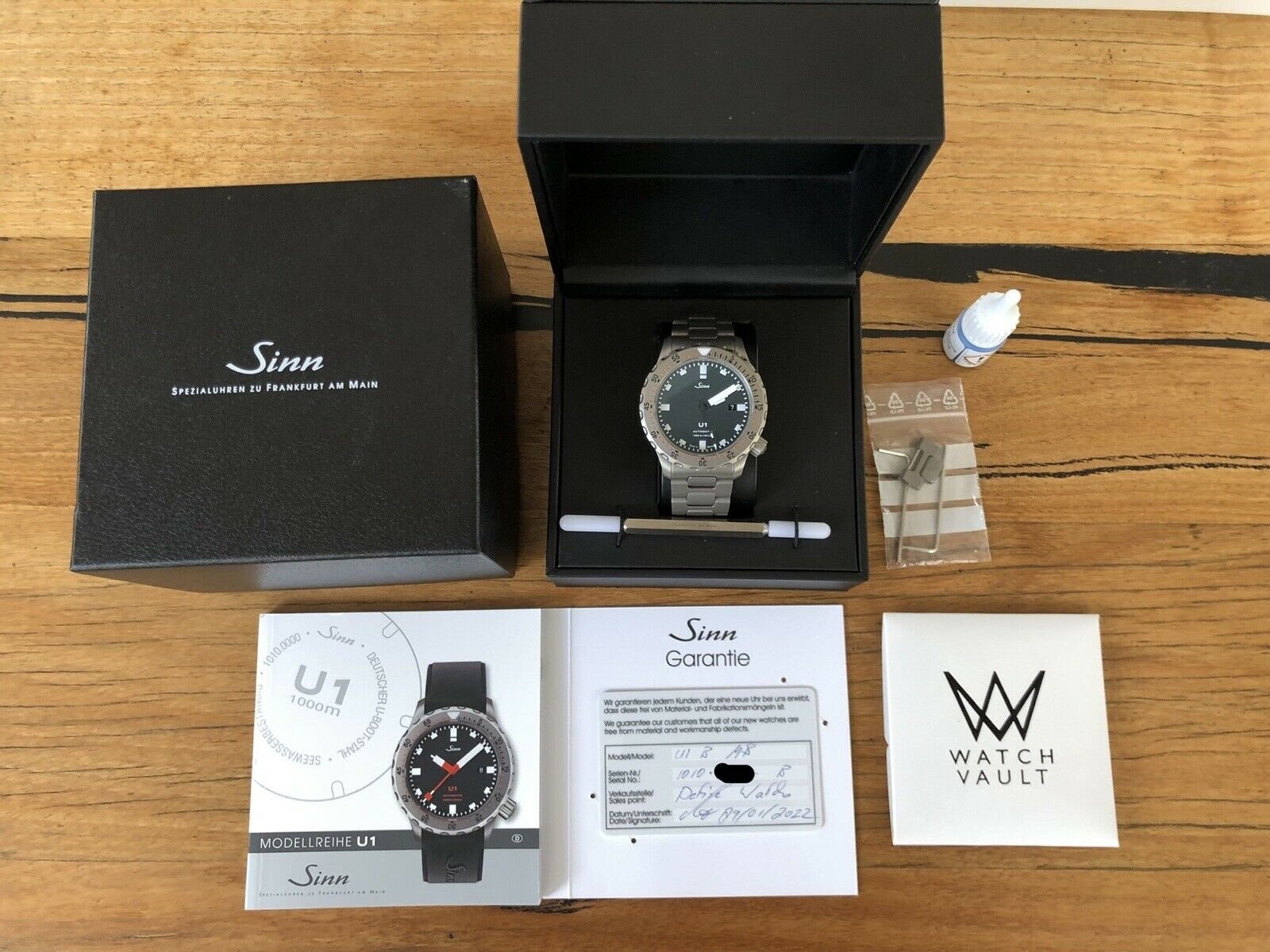 Sinn U1 B Blue Dial Tegimented Bracelet 1010.0102 - 2022