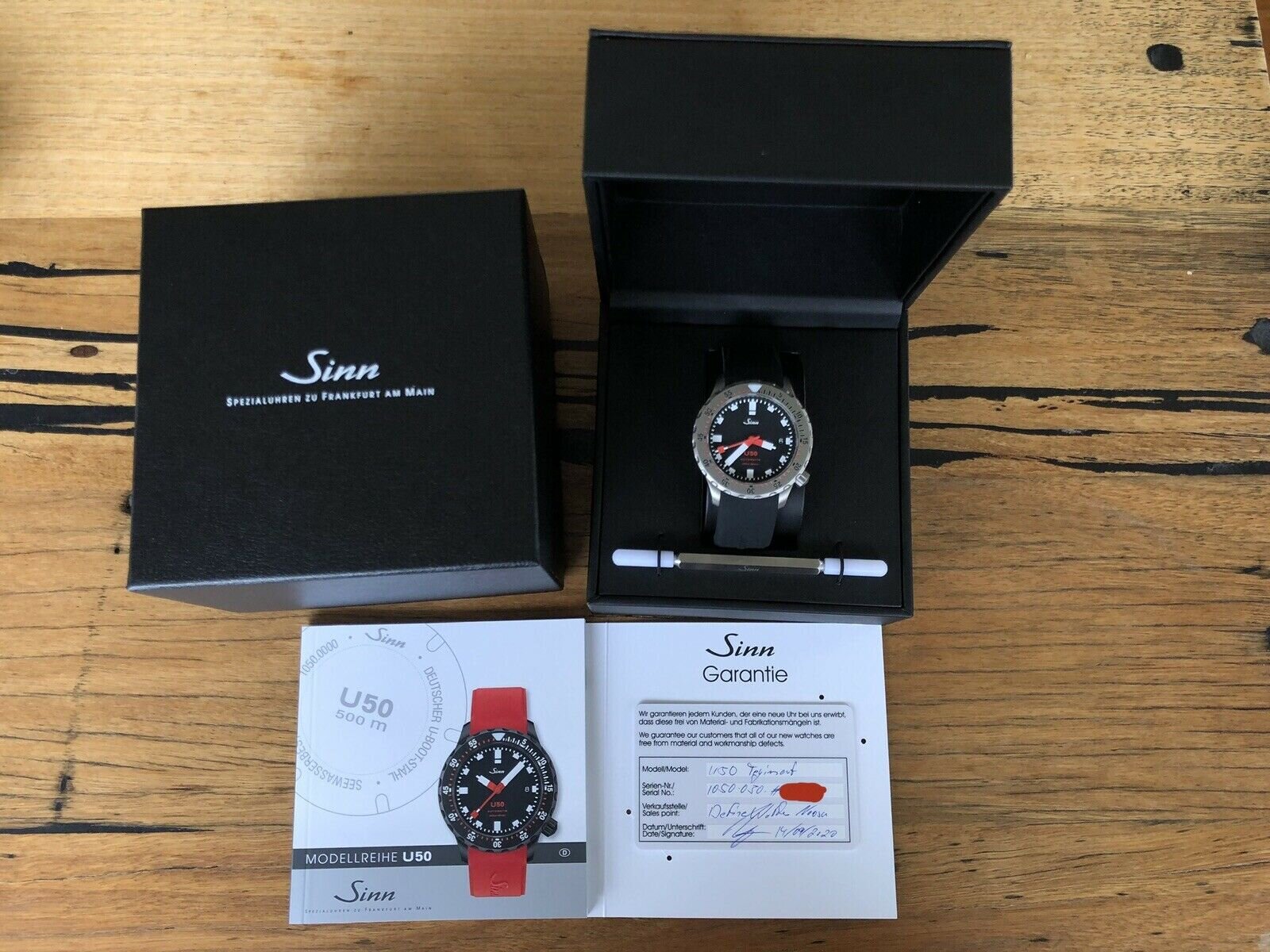 Sinn U50 Tegiment 1050.030 - Brand new