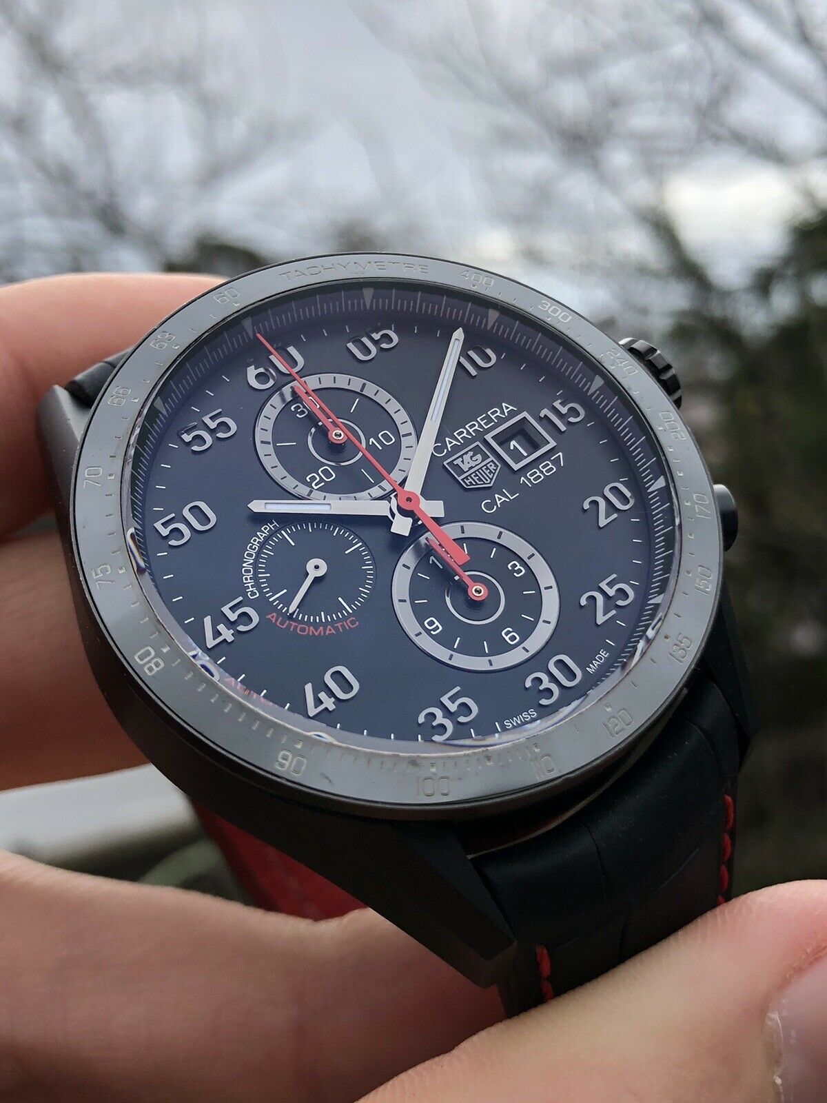 TAG HEUER Carrera Calibre 1887 CAR2A80.FC6237 43mm Titanium PVD - 2013