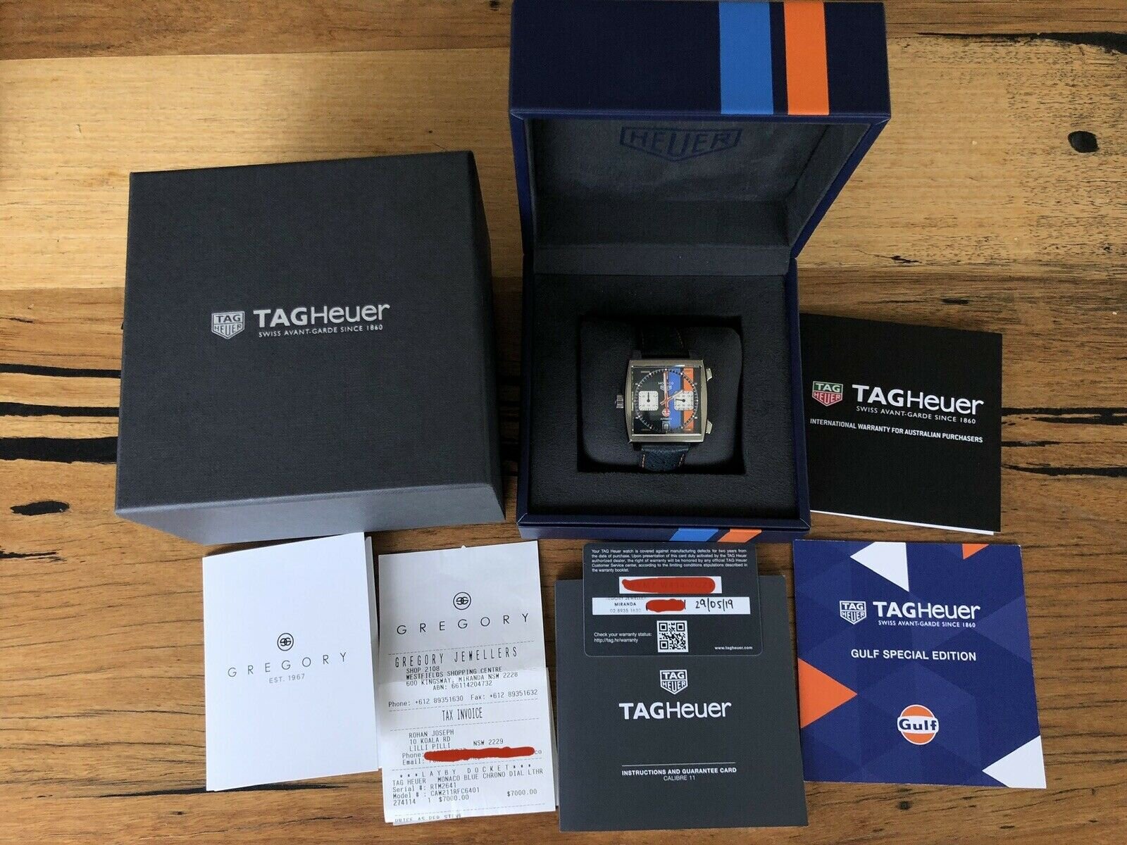 Tag Heuer Monaco Calibre 11 Gulf CAW211R.FC6401 'McQueen' - 2019