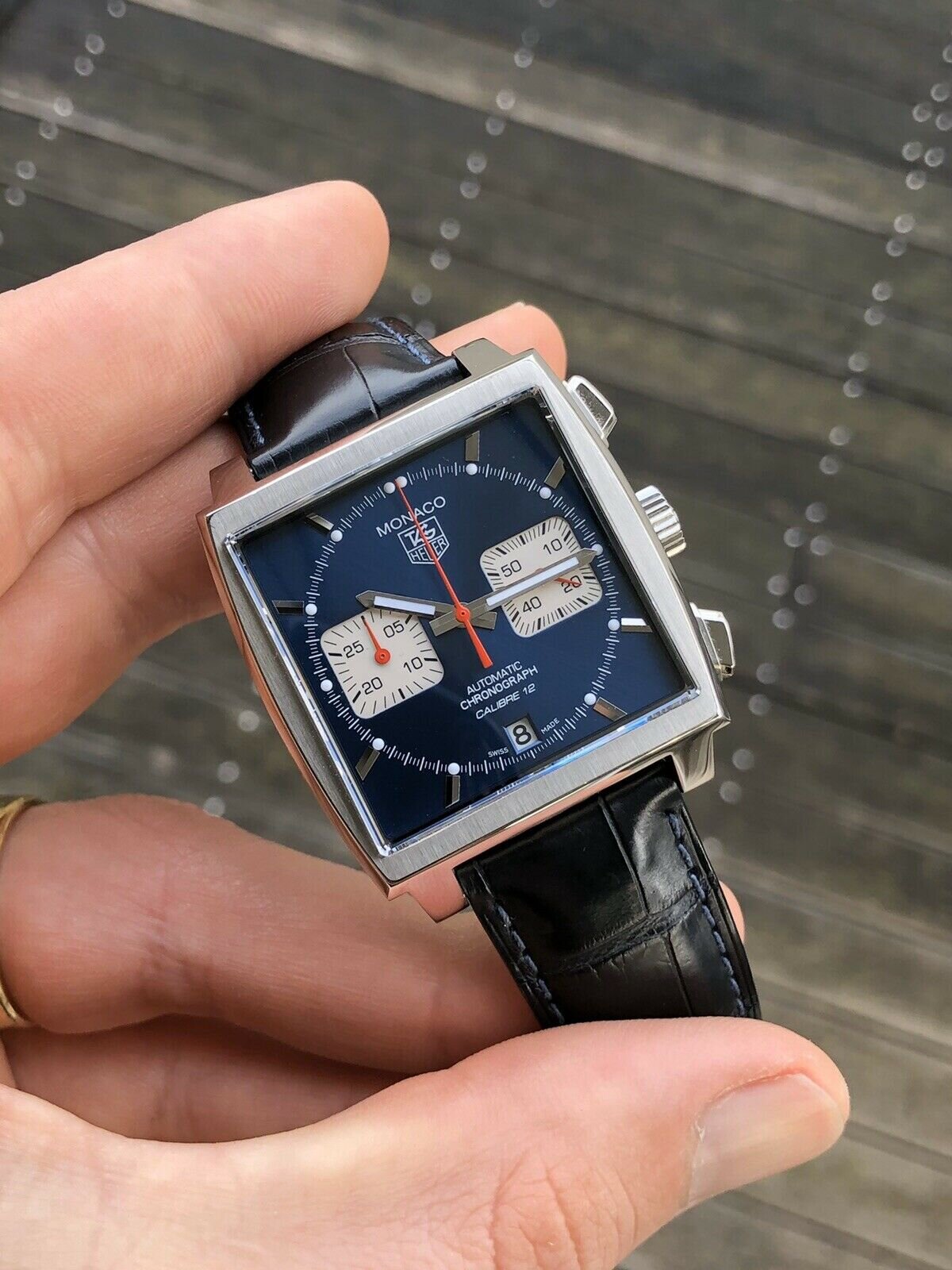Tag Heuer Monaco Calibre 12 Blue Dial CAW2111.FC6183 'McQueen' - 2013