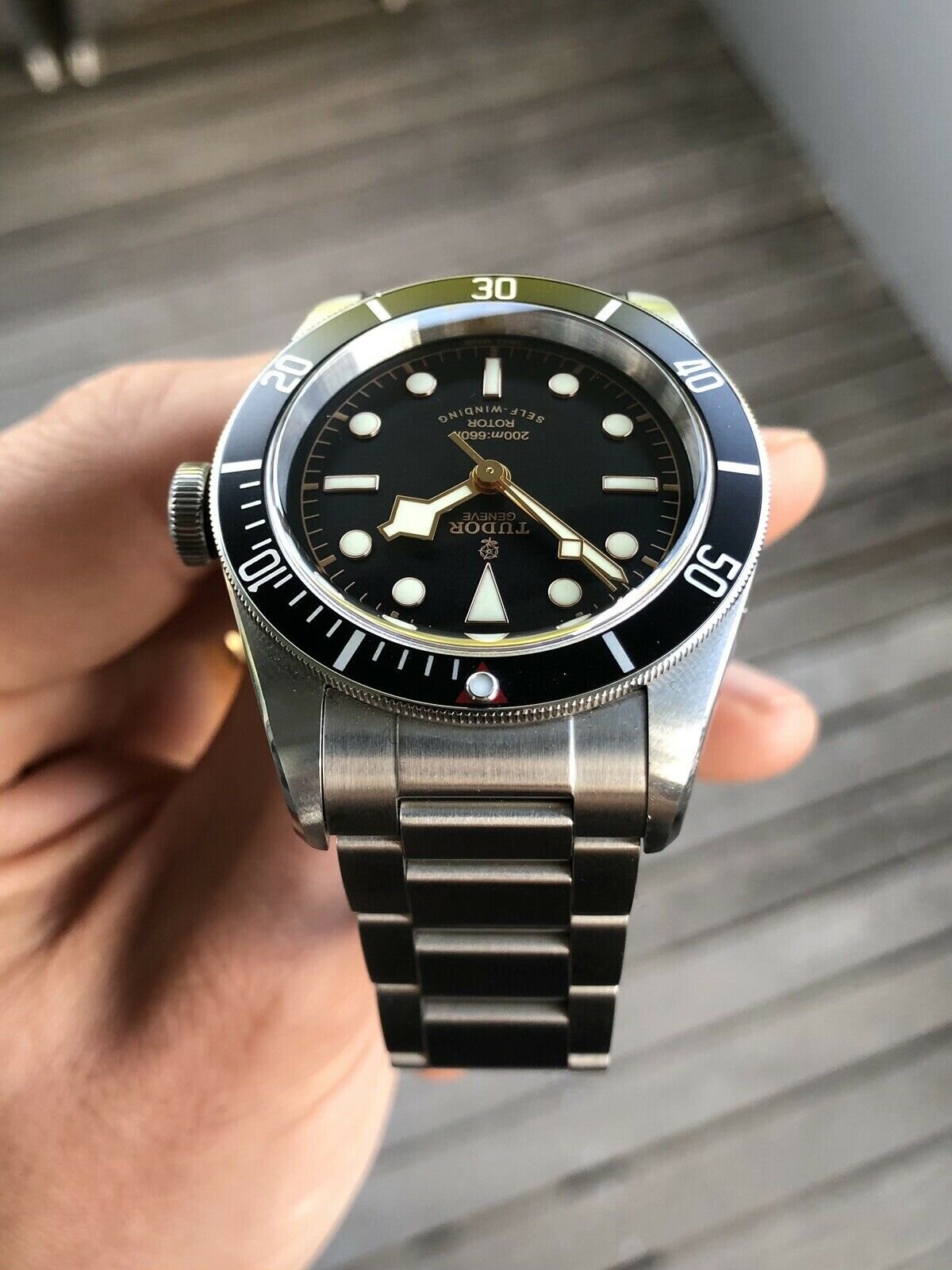 Tudor black discount bay 79220n