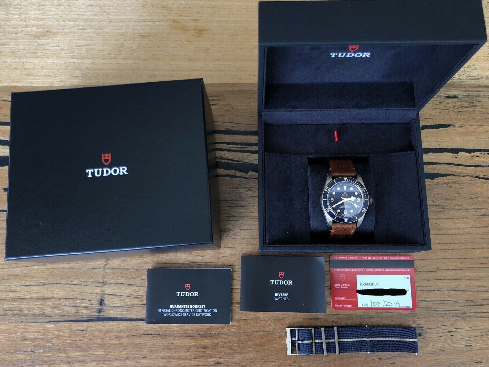 Tudor Black Bay Bronze Bucherer 79250BB 2019 Watch Vault Australia