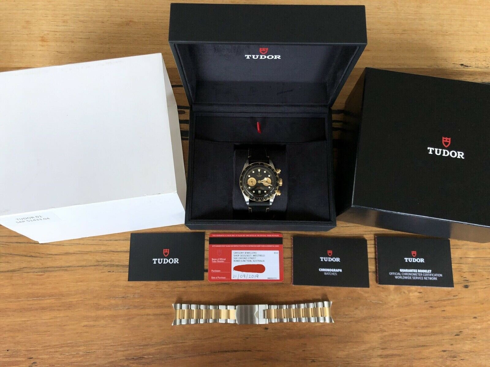 Tudor Black Bay Chronograph S&amp;G M79363N-0001 Bracelet + Strap