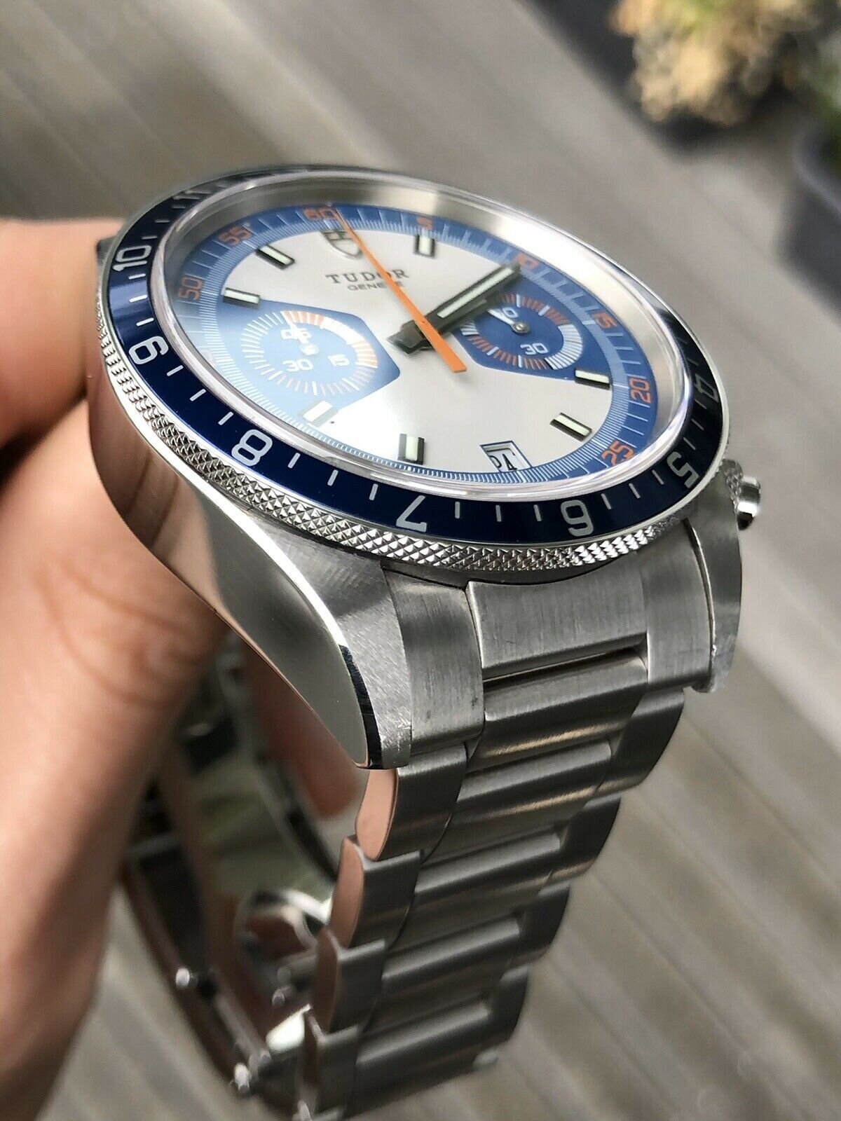 Tudor heritage chrono blue 70330b outlet
