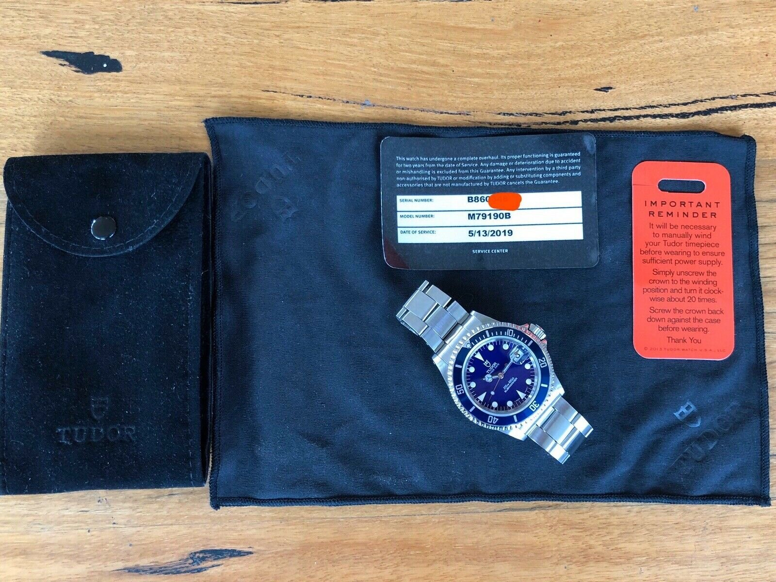 Tudor Submariner 79190 Blue - 1997 - Freshly serviced