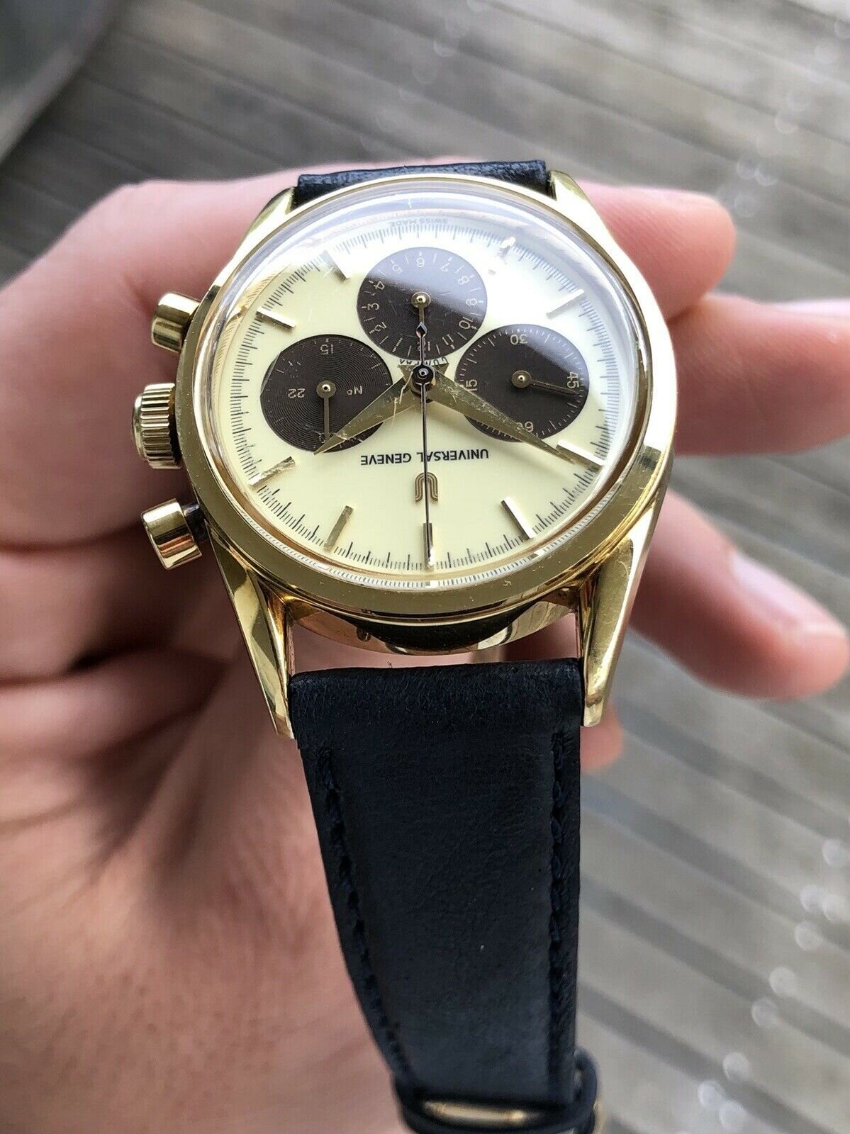 Universal Geneve Compax 18K YG 184.450 Watch Vault Australia