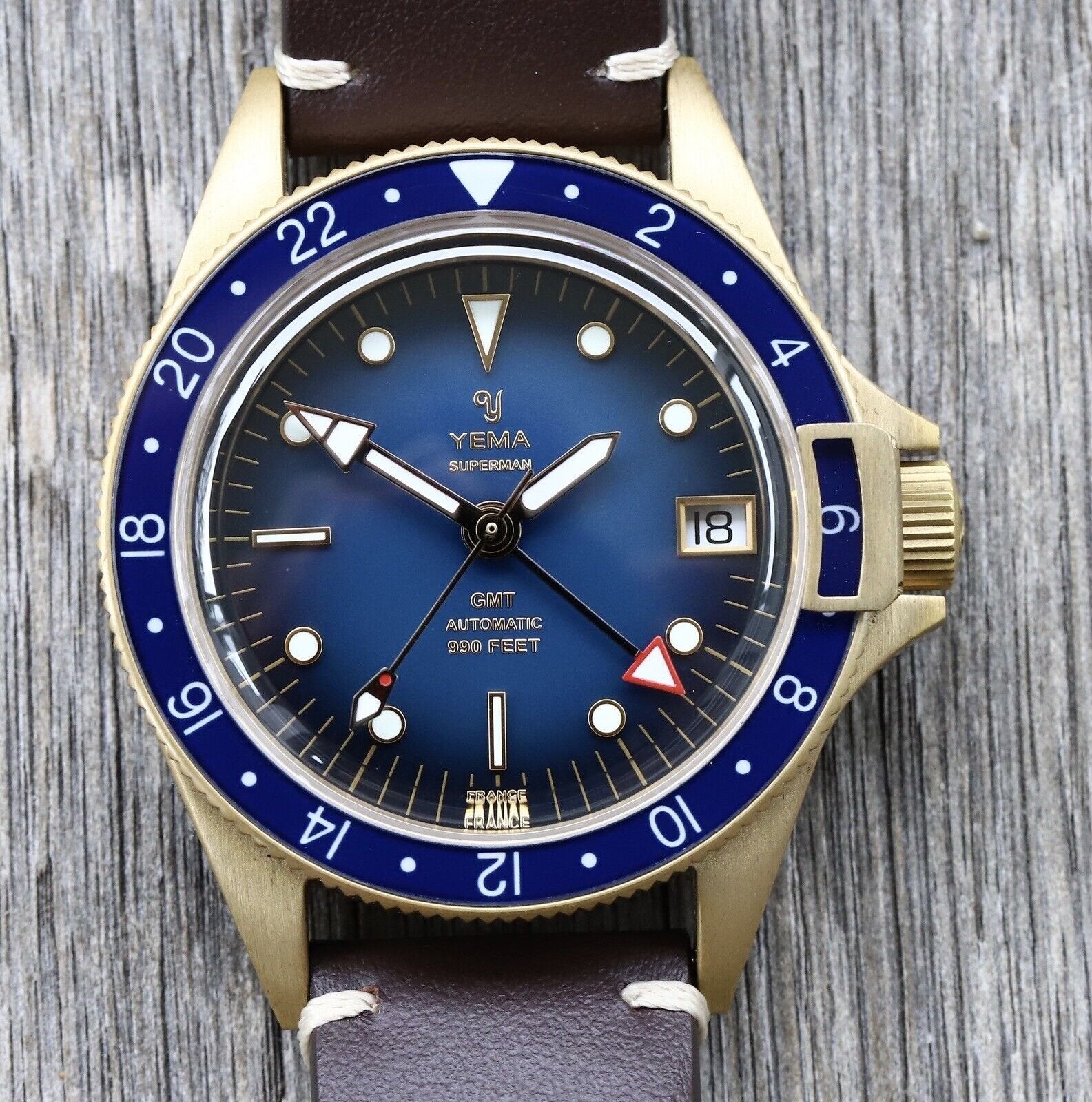 YEMA GMT Superman Heritage GMT In-House Bronze LE - 2021