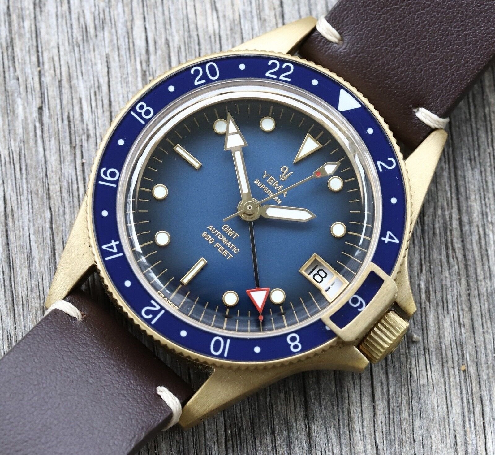 YEMA GMT Superman Heritage GMT In-House Bronze LE - 2021