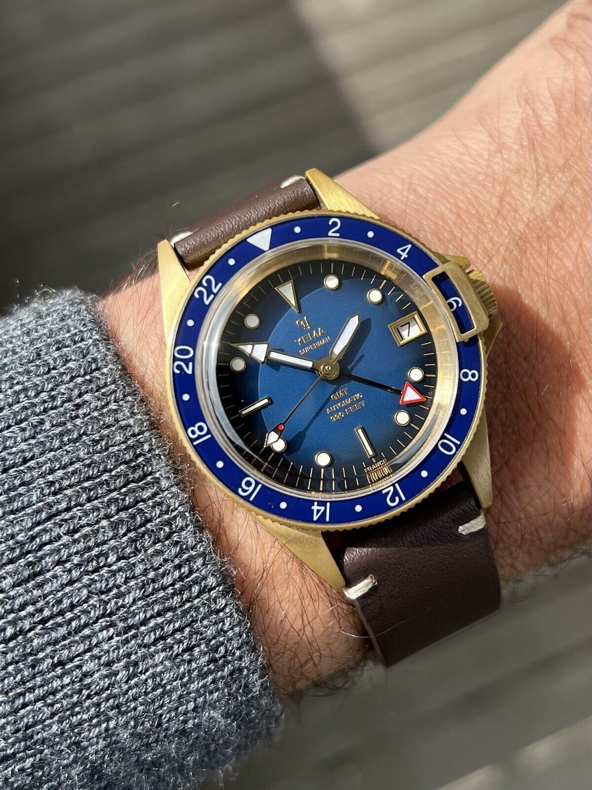 YEMA GMT Superman Heritage GMT In-House Bronze LE - 2021