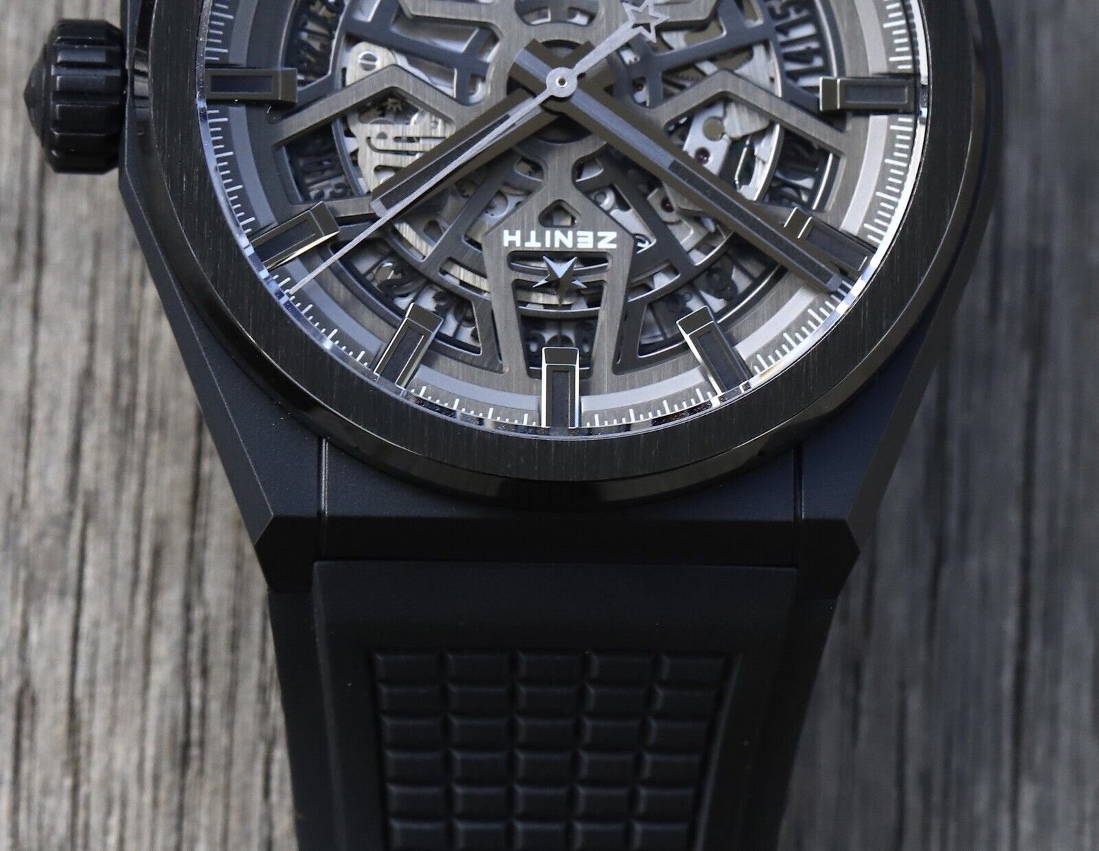 Zenith Defy Classic Ceramic Black Watch - Skeleton Dial 49.9000