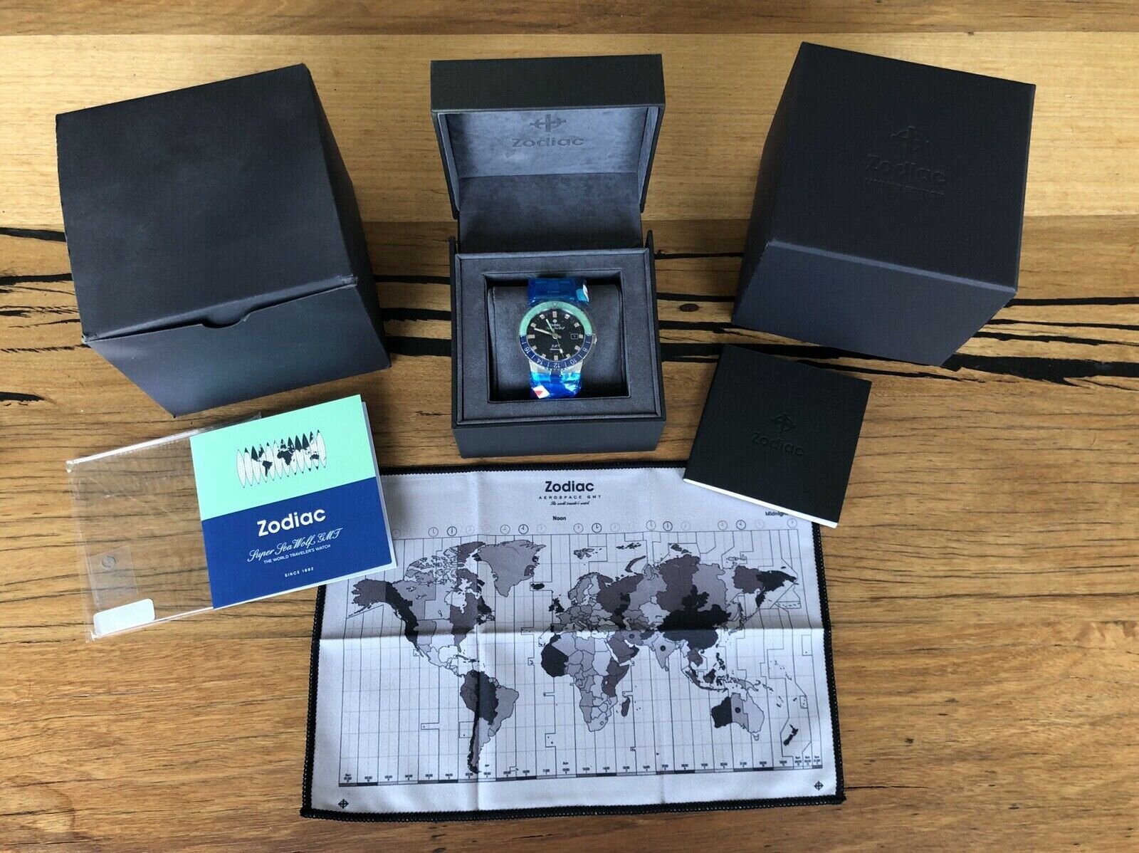 Zodiac Super Sea Wolf GMT Hodinkee Exclusive - BNIB