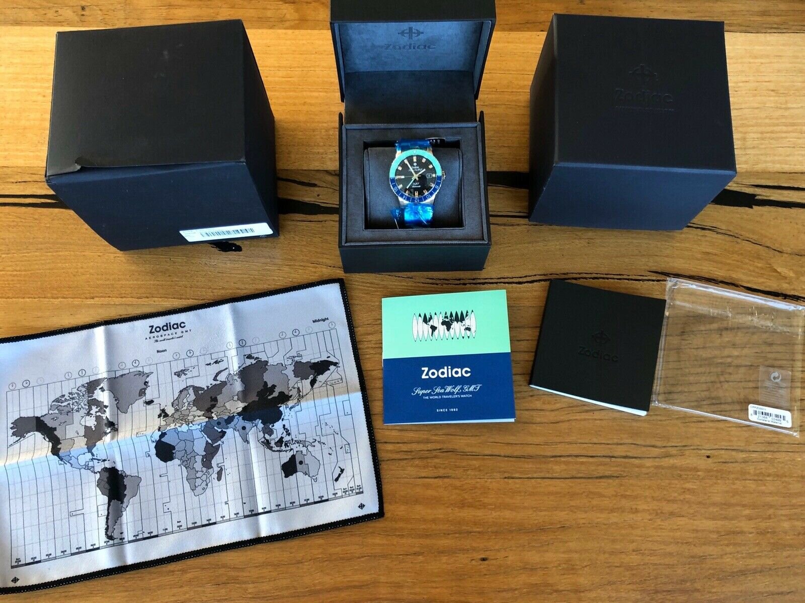 Zodiac Super Sea Wolf GMT Hodinkee Exclusive - BNIB