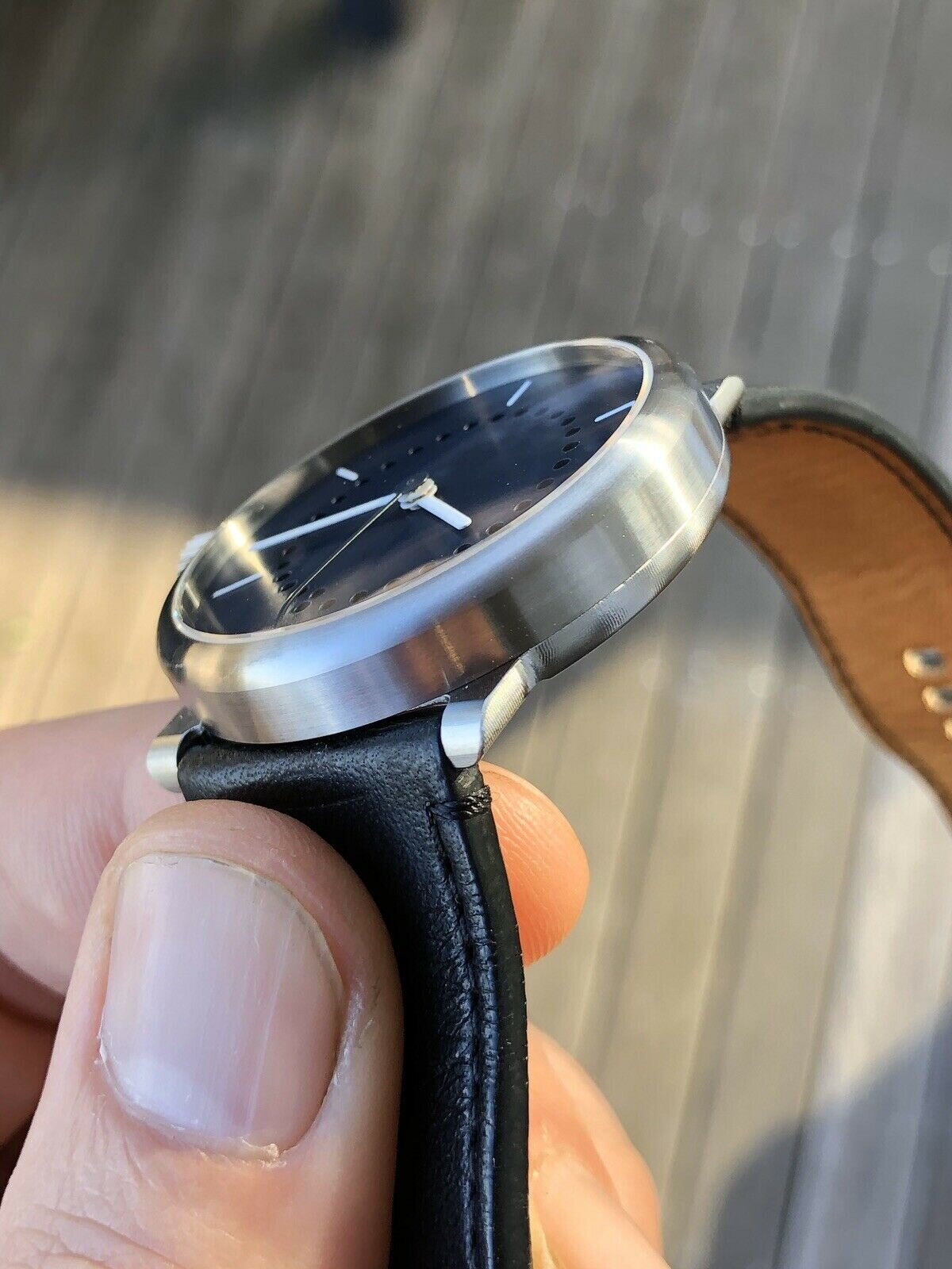 ochs und junior date Titanium watch