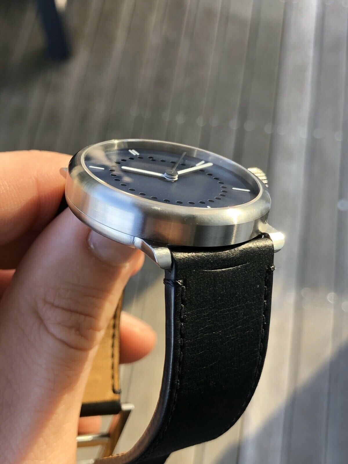 ochs und junior date Titanium watch