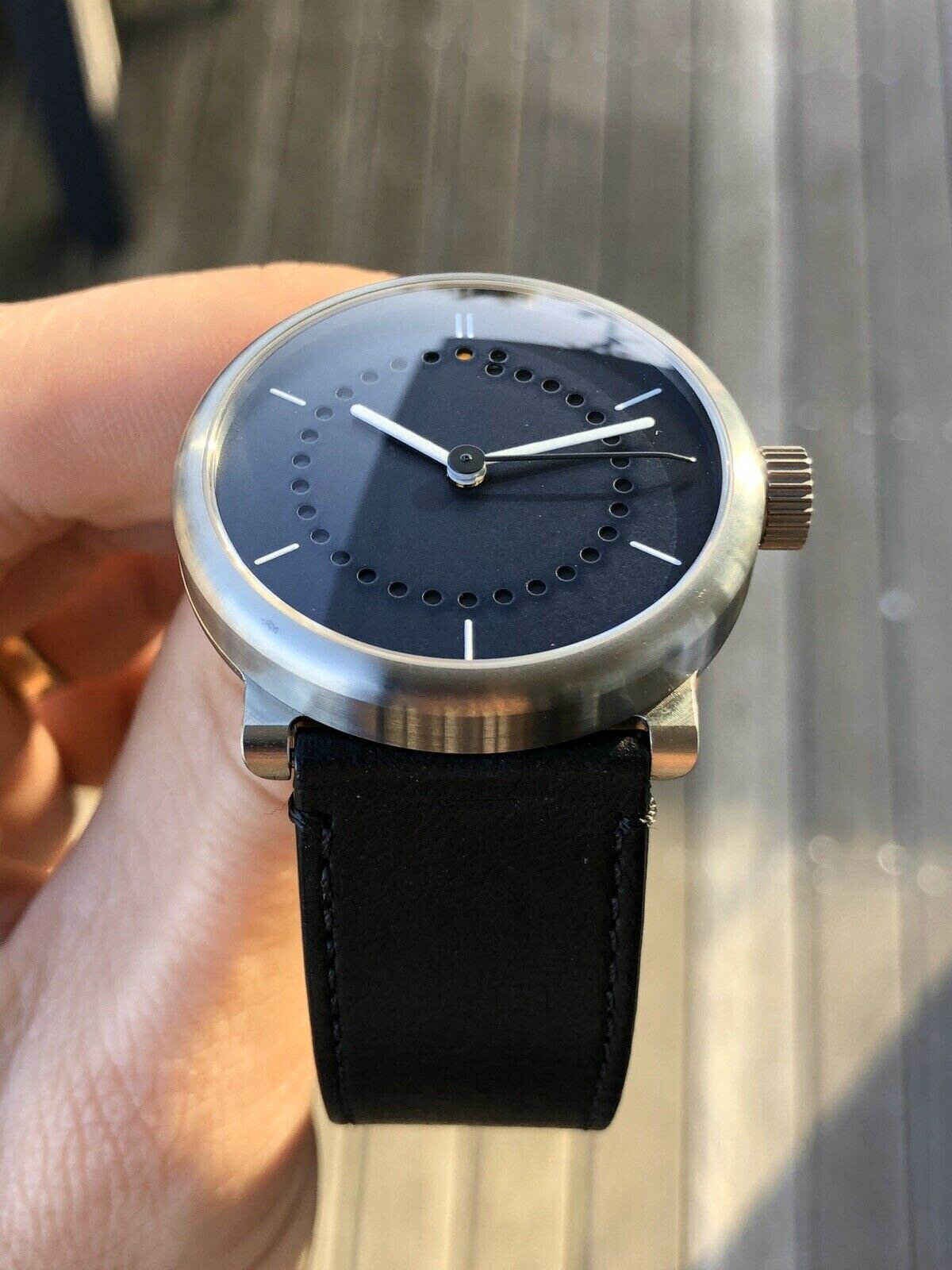 ochs und junior date Titanium watch