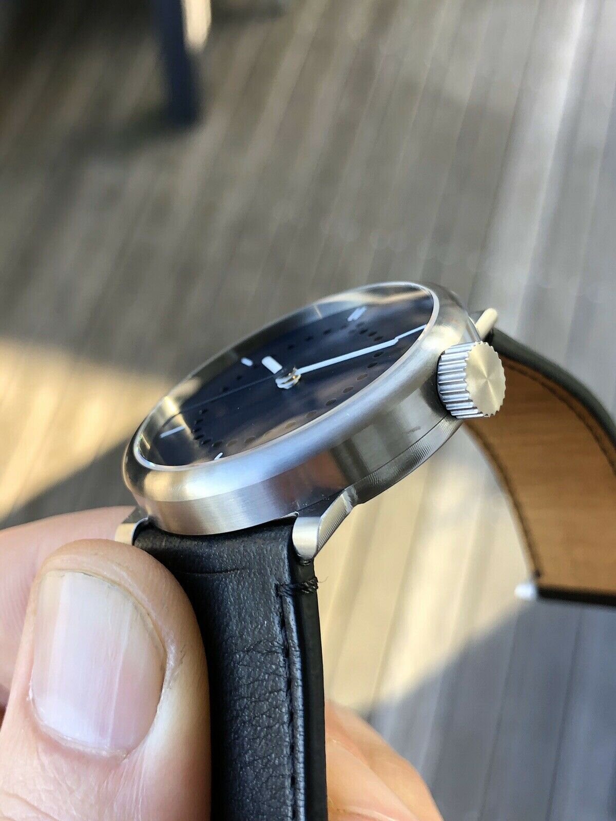 ochs und junior date Titanium watch