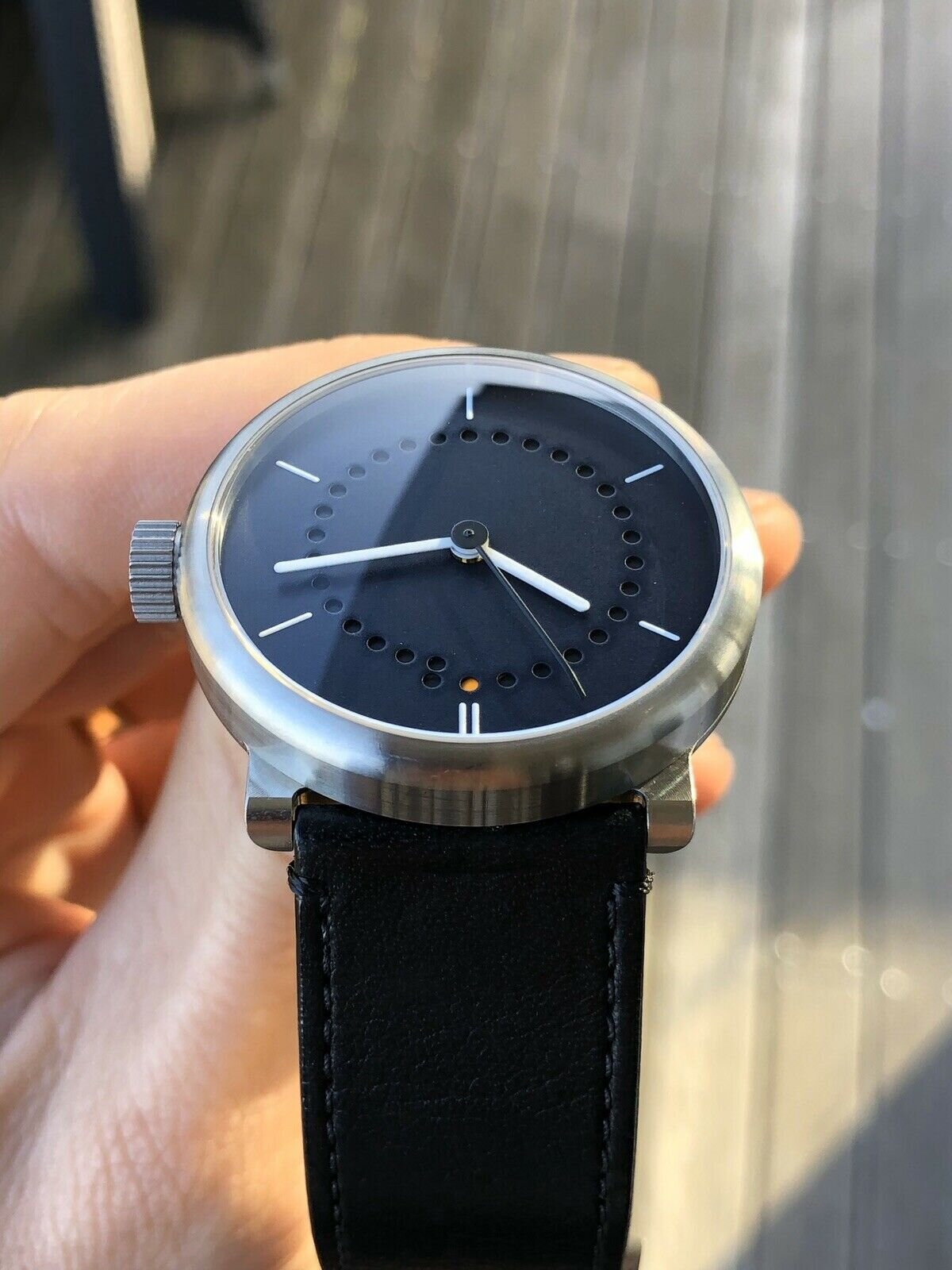 ochs und junior date Titanium watch