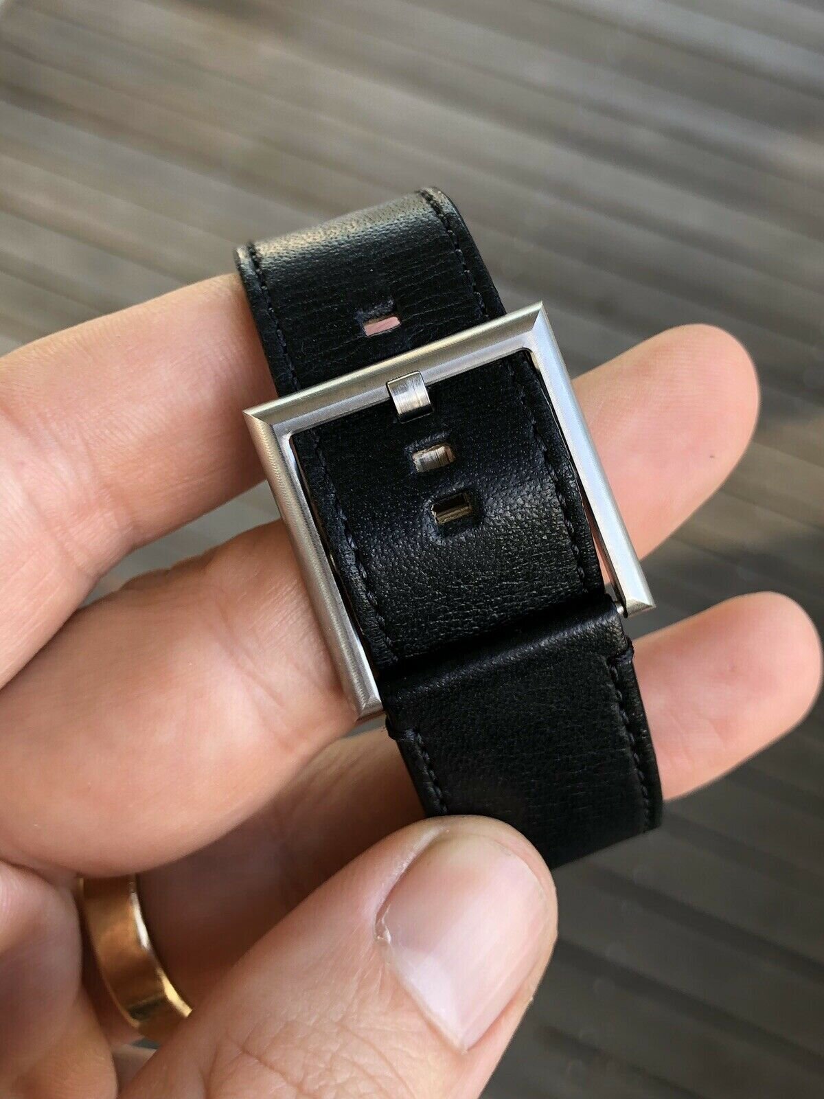 ochs und junior date Titanium watch