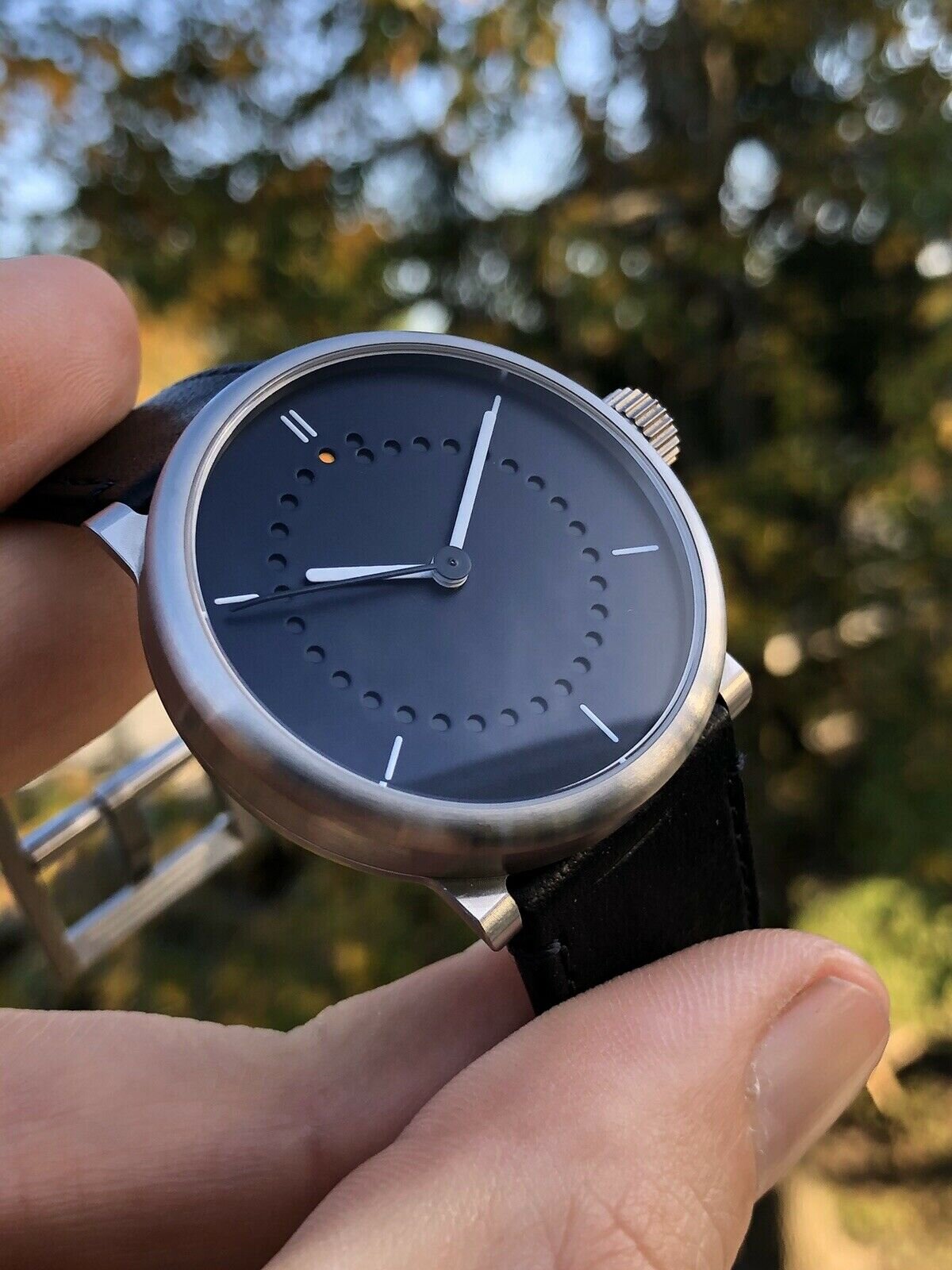 ochs und junior date Titanium watch